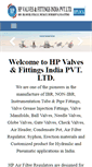 Mobile Screenshot of hpvalvesindia.com