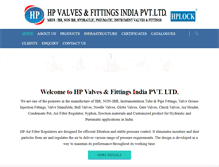 Tablet Screenshot of hpvalvesindia.com
